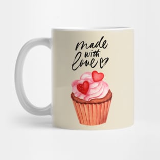 Love Cupcake Made with Love Tee Mug